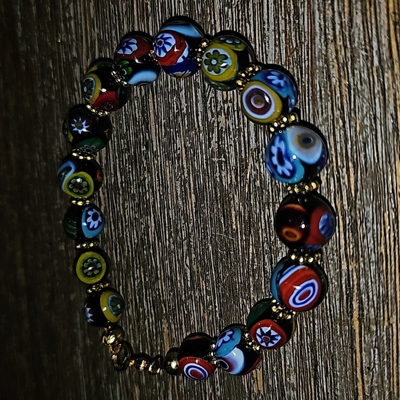 Ventian murano glass beaded bracelet - Picture 6 of 6
